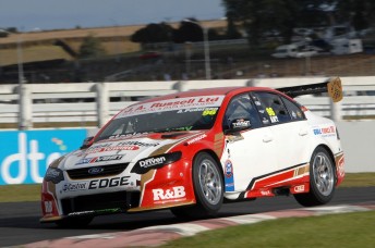 Ant Pedersen on the ragged edge in qualifying at Pukekohe