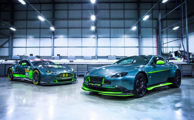 Darren Turner will pilot the new Aston Martin Vantage GT8 (right)