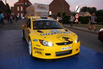 Chris Atkinson out early of the Ypres Rally