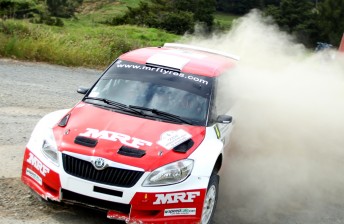 Atkinson currently leads the 2012 APRC after round 1
