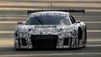 The new Audi undergoing testing