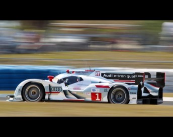 The #1 Audi took pole for the Sebring 12 Hours