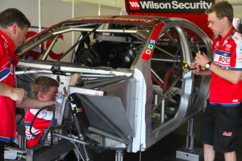 The BJR crew working at the circuit during qualifying