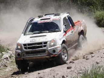 Bruce Garland and Harry Suzuki on stage 1 of the 2010 Dakar Rally 