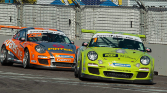 Craig Baird and Nick Percat in Porsche