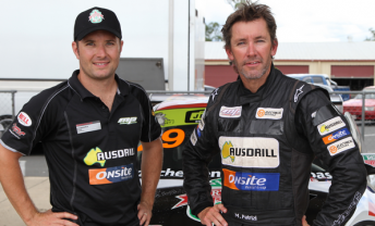 Michael Patrizi and Troy Bayliss and Queensland Raceway today