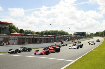 A celebration of Brabham F1 cars on the grid at Brands Hatch earlier this year. Pic: PSP Images  