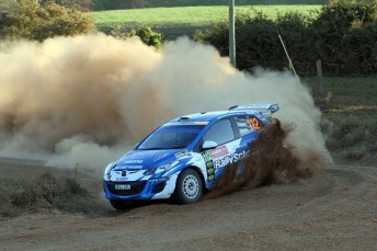 Brendon Reeves wins heat on day two of Rally Australia
