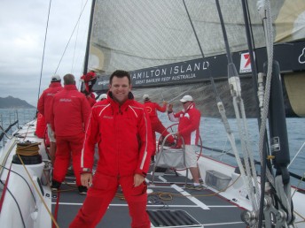 Bright gets his sea legs aboard Wild Oats XI