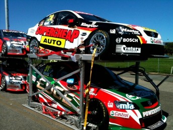 The Paul Morris Motorsport Commodore VEs of Russell Ingall and Greg Murphy (although Murph won
