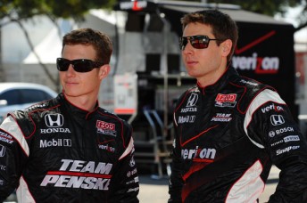 thumb Ryan Briscoe, left, is high in his praise for countryman and Team Penske team-mate Will Power, right