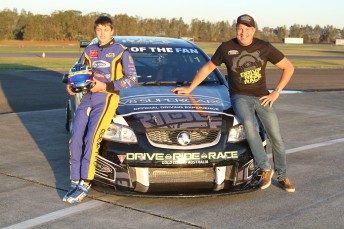Bryce Fullwood and Paul Morris at the Performance Driving Centre
