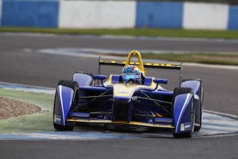 Sebastien Buemi tops the times after the first two-day  pre-season Formula E test at Donington 