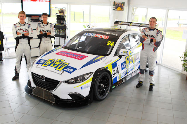 Drivers Nick Rowe, Bryce Fullwood and Gerard McLeod will share the #94 MARC Cars Mazda3