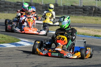Kyle Ensbey was victorious in Pro Gearbox (KZ2) category. Pic: photowagon.com.au