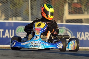 Zeke Edwards in action during qualifying today. Pic: photowagon.com.au