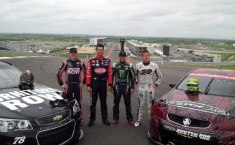 Kurt Busch, Fabian Coulthard, Chad Reed & James Courtney