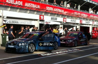 The COTF prototypes in the Adelaide pitlane