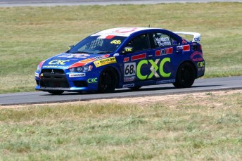The CXC Lancer competing at Wakefield Park this weekend