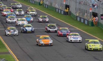 The Carrera Cup field last time out at Albert Park