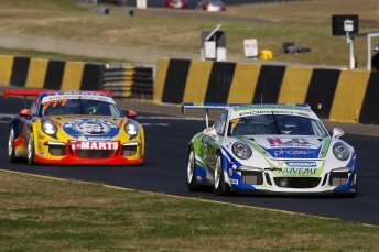 Matt Campbell held off Nick Foster in the second Carrera Cup race 