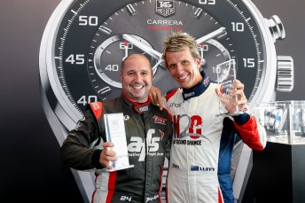 Warren Luff (right) scored pole while Tony Bates was fastest for Elite 