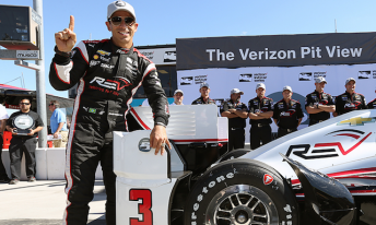 Helio Castroneves shattered the long standing record by trumping the field to pole at Phoenix