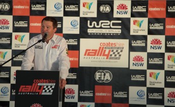 David Catchpole at the Rally Australia launch recently