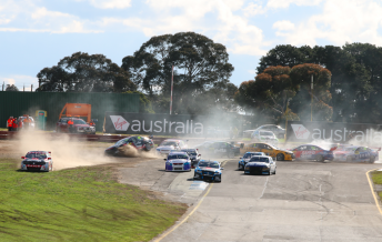 Matt Chahda caused a multiple cars crash at Sandown pic: Matthew Paul Photography 