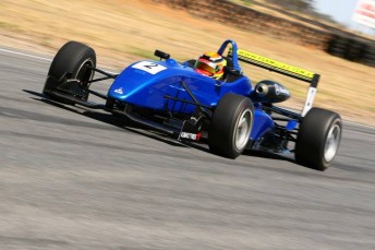 Chelsea Angelo driving Team BRM