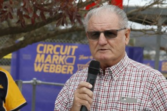 Alan Webber speaking at the launch of Circuit Mark Webber