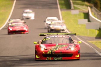 The Clearwater Ferrari leads at halfway