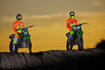 Cody Mackie (left) and Kade Mosig are prepared for the MX Nationals season with Zero Seven Motorsport