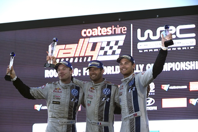 Volkswagen swept the podium at Rally Australia last year 