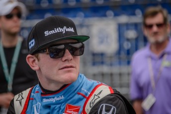 Conor Daly will substitute for James Hinchcliffe in the #5 Schmidt Peterson Honda in Detroit
