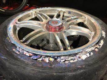 One of the wheels from Coulthard