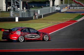 Courtney hitting the track in Austin