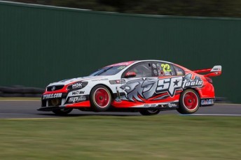 James Courtney set the fastest time in the warm-up