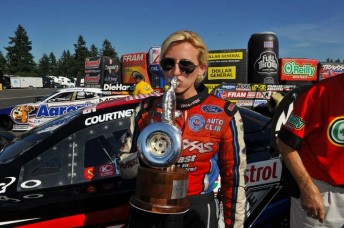 Courtney Force with her first 