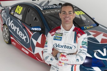 Craig Lowndes with his TeamVortex Holden