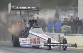 Richie Crampton on his way to victory (PIC: NHRA)