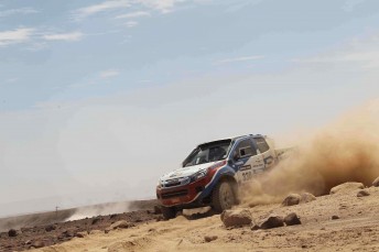 Bruce Garland in action in the Dakar earlier this year