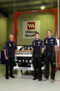 Dick Johnson with his 2014 drivers Scott Pye and David Wall