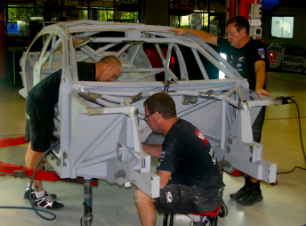 DJR is building up its spare chassis for Wall