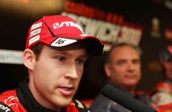David Reynolds in the Friday press conference at Queensland Raceway