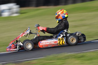 Pierce Lehane on his way to the Pro Light (KF) victory (Pic: Af Images/Budd)