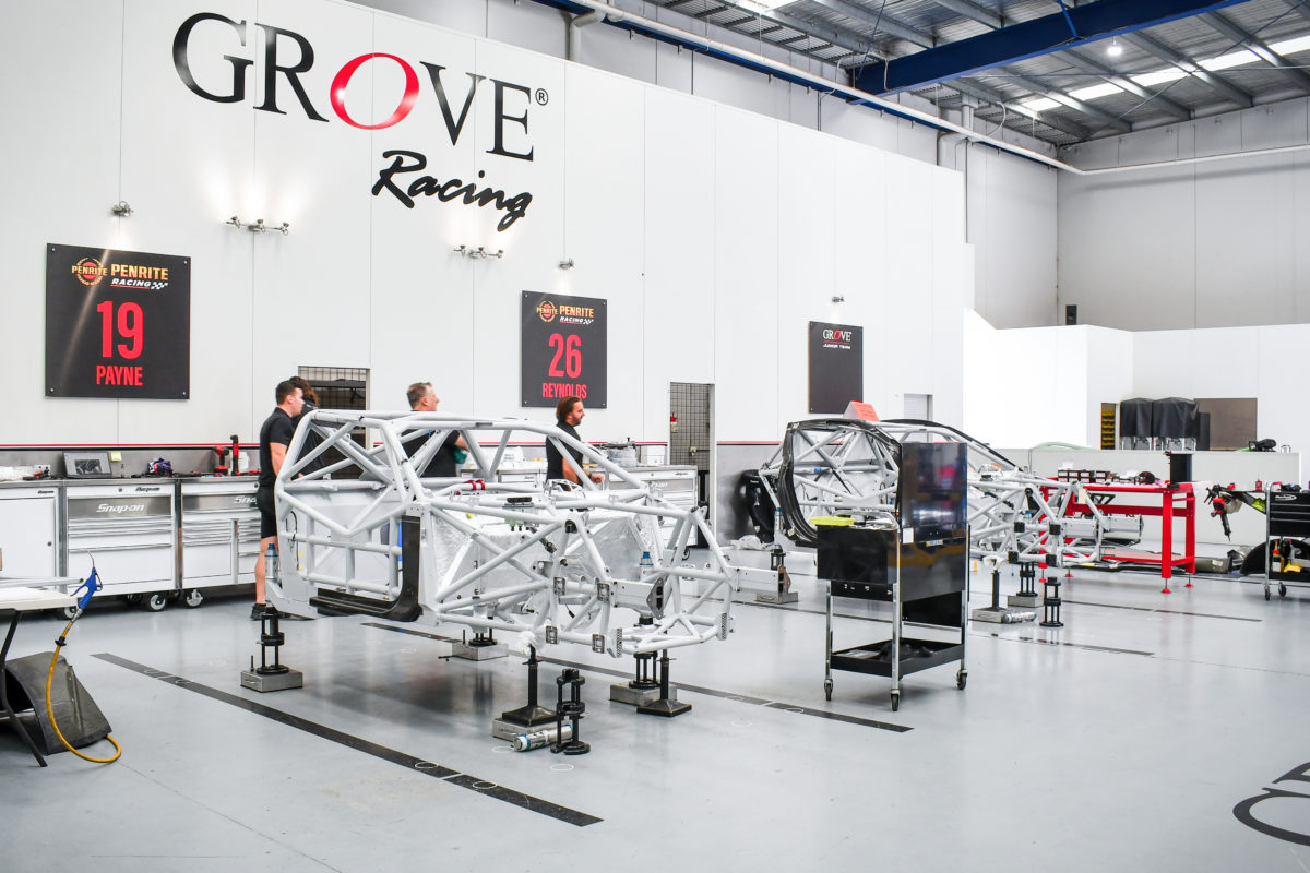 Grove Racing is progressing with the builds of its Gen3 Supercars