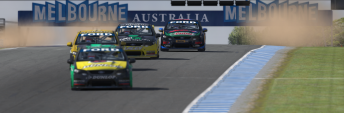 iRacing action at Phillip Island