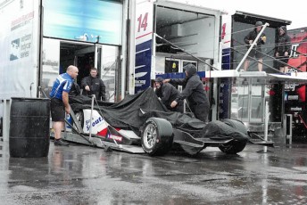 IndyCar has rescheduled the Pocono race for tomorrow after heavy rain hit the tri-oval