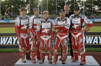 The victorious Danish team